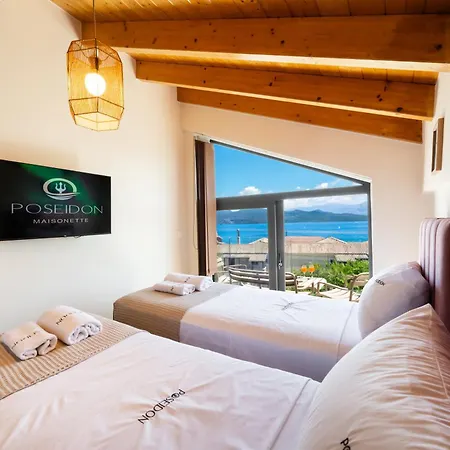 Poseidon Sea View Maisonette With Pool * ניקיאנה